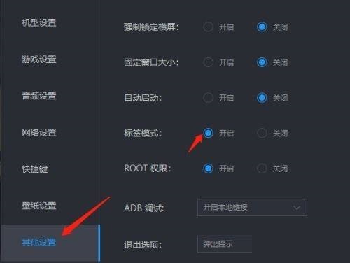 雷电模拟器怎么设置标签模式？雷电模拟器设置标签模式教程截图