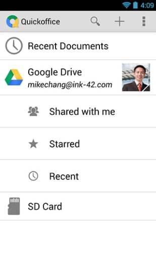 Quickoffice移动办公安卓版
